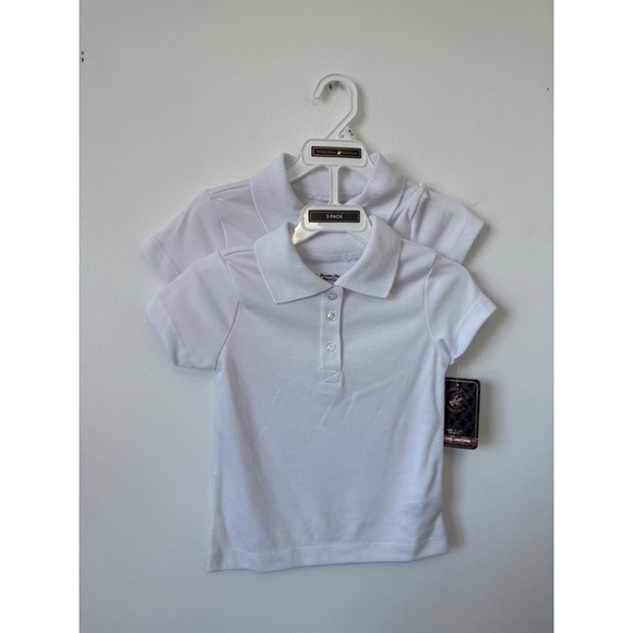 Beverly Hills Polo Club Girls' School Uniform Polo  – Size S (4) – 2-Pack – NWT - Picture 1 of 4